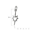 GOTHIC KILLSTAR PUNK THORN 316L SURGICAL STEEL EARRING